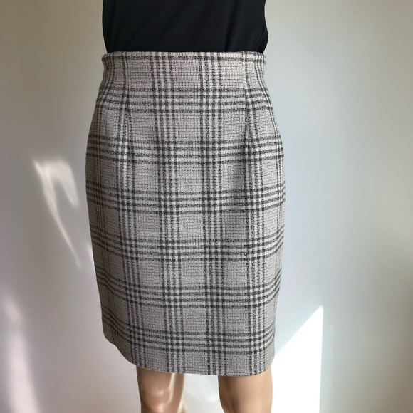 EUC Jones New York wool Plaid tweed pencil Skirt - Picture 1 of 10